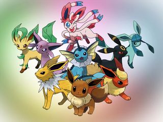 Eevee and all of its current evolutions