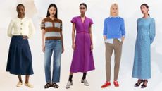 Various models wear clothes from the Best British Clothing Brands