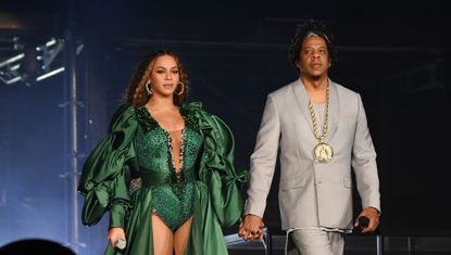 Beyonce and Jay-Z perform during the Global Citizen Festival: Mandela 100 at FNB Stadium on December 2, 2018 in Johannesburg, South Africa. 