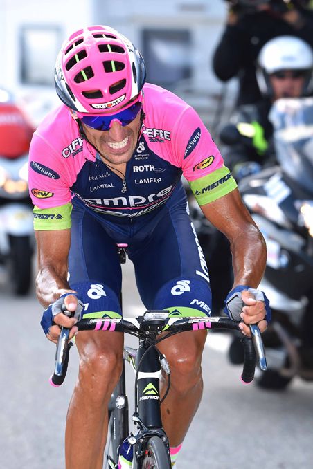 Ruben Plaza (Lampre-Merida) pushes through the pain