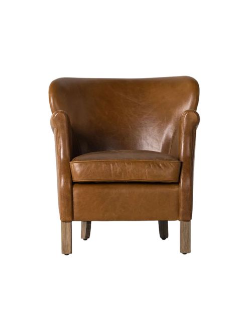 Melvin Petite Leather Lounge Chair