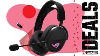 Asus ROG Pelta on a pink deals background