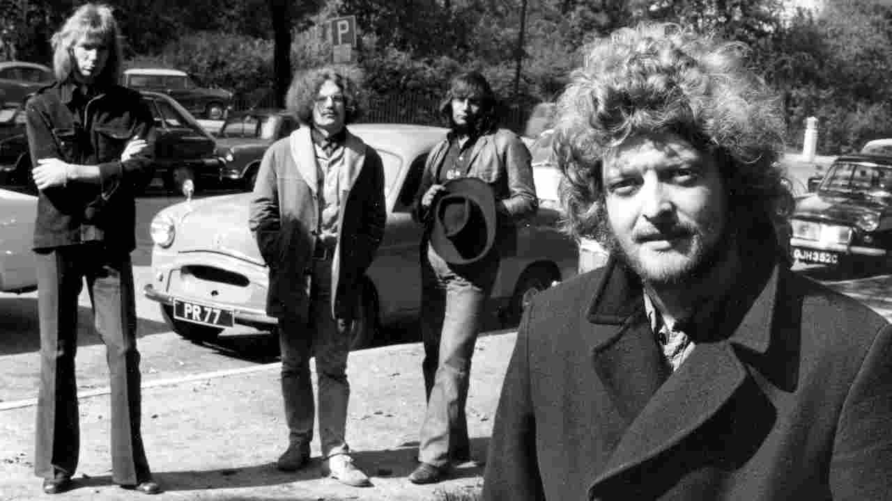 Blodwyn Pig posing for a photograph in 1969