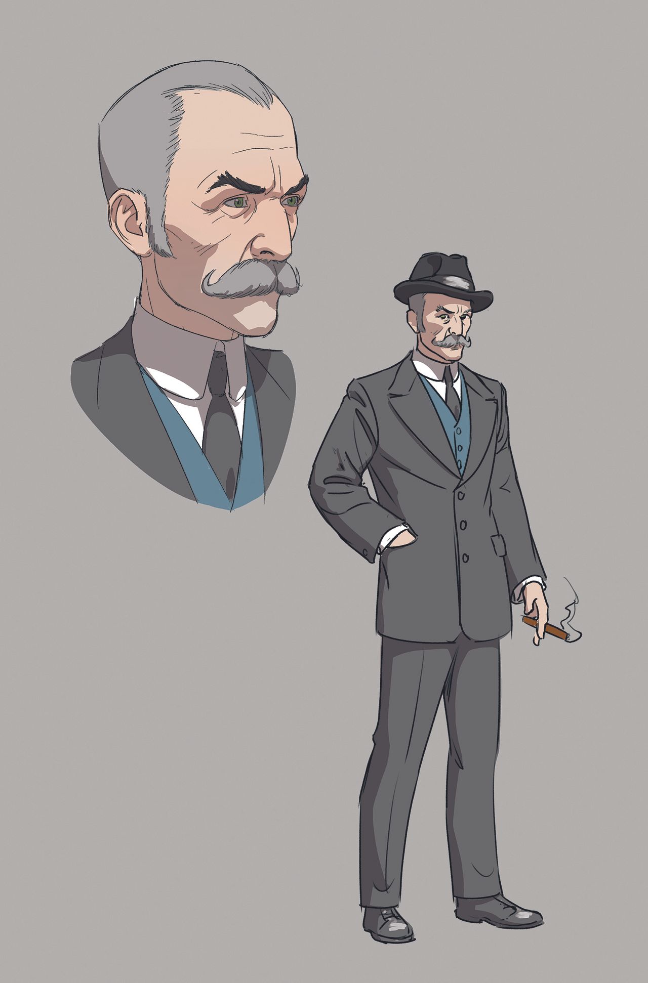 Character designs from One For Sorrow