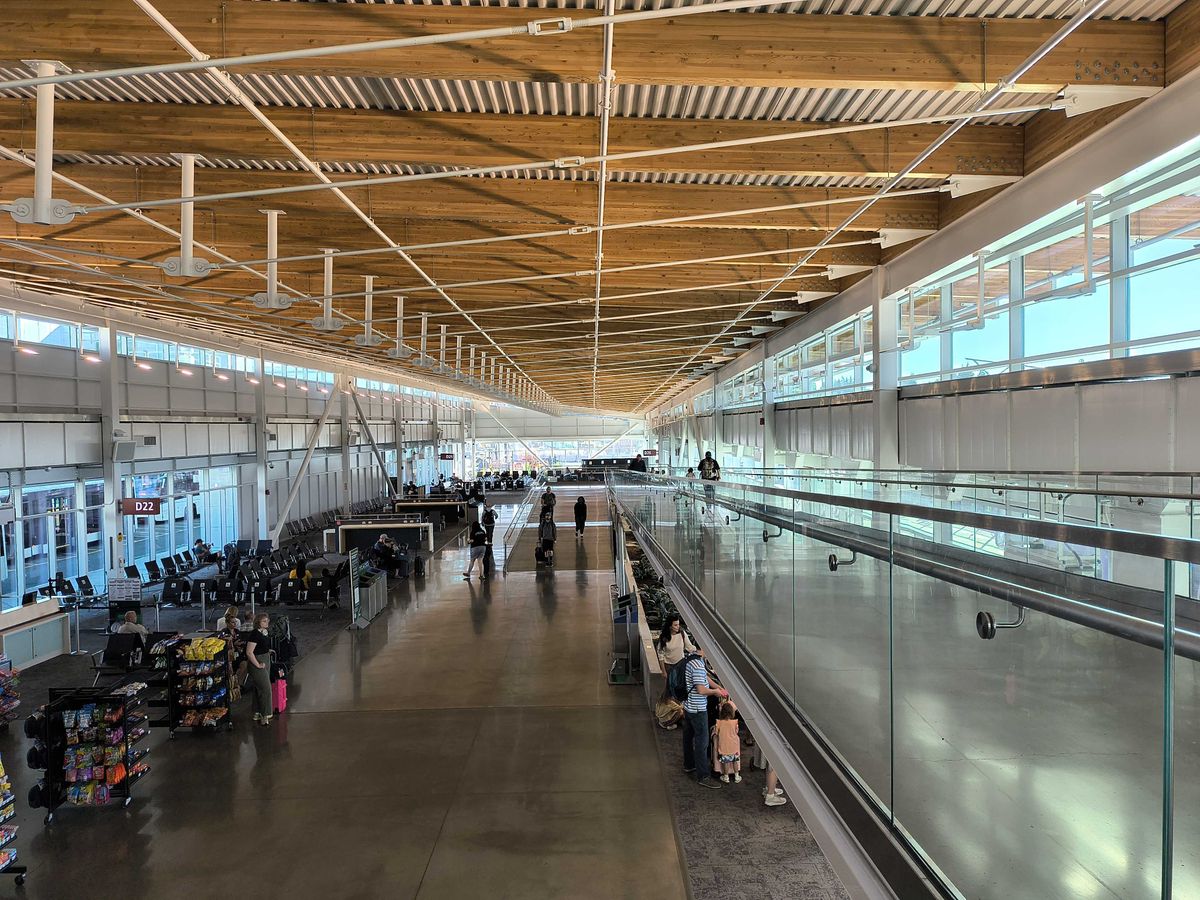 An airport terminal
