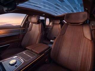 Cadillac Celestiq interior with sunroof