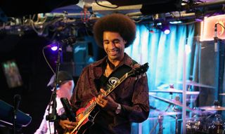 Selwyn Birchwood performs at Cafe Wha? in New York City on July 11, 2023