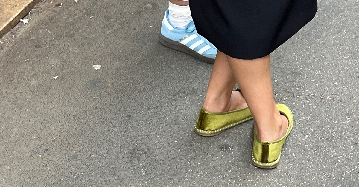 Chic Women in Italy Wear Venetian Slippers With Jeans and Dresses