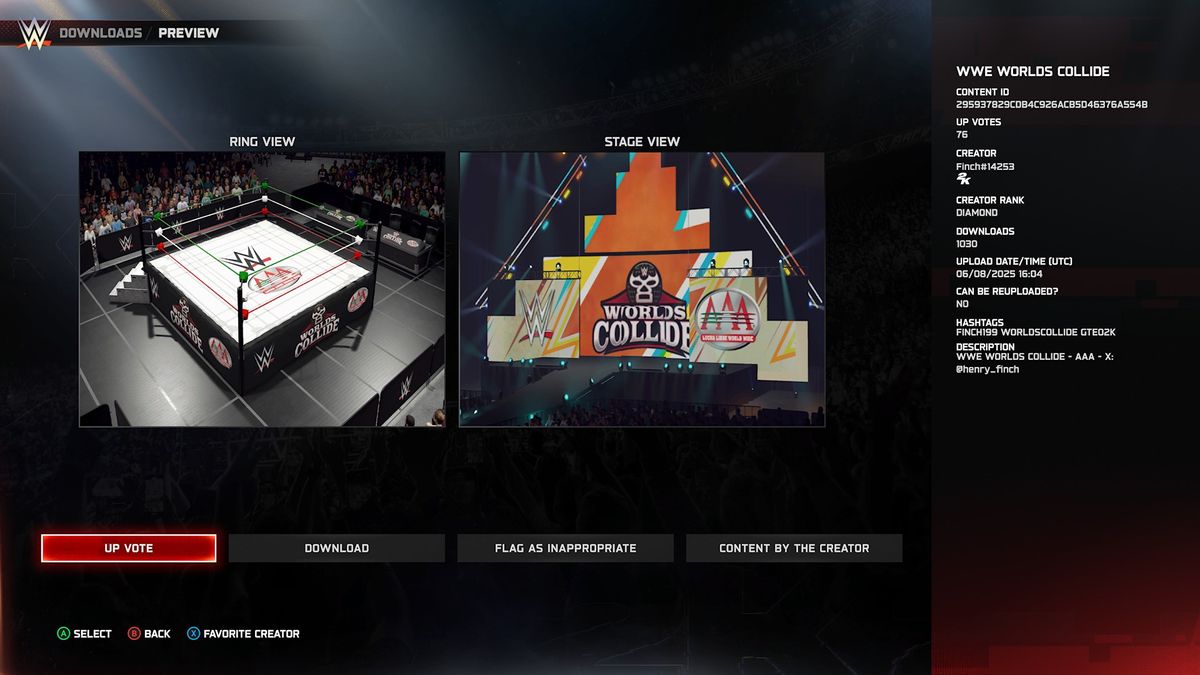 WWE 2K25 community creations