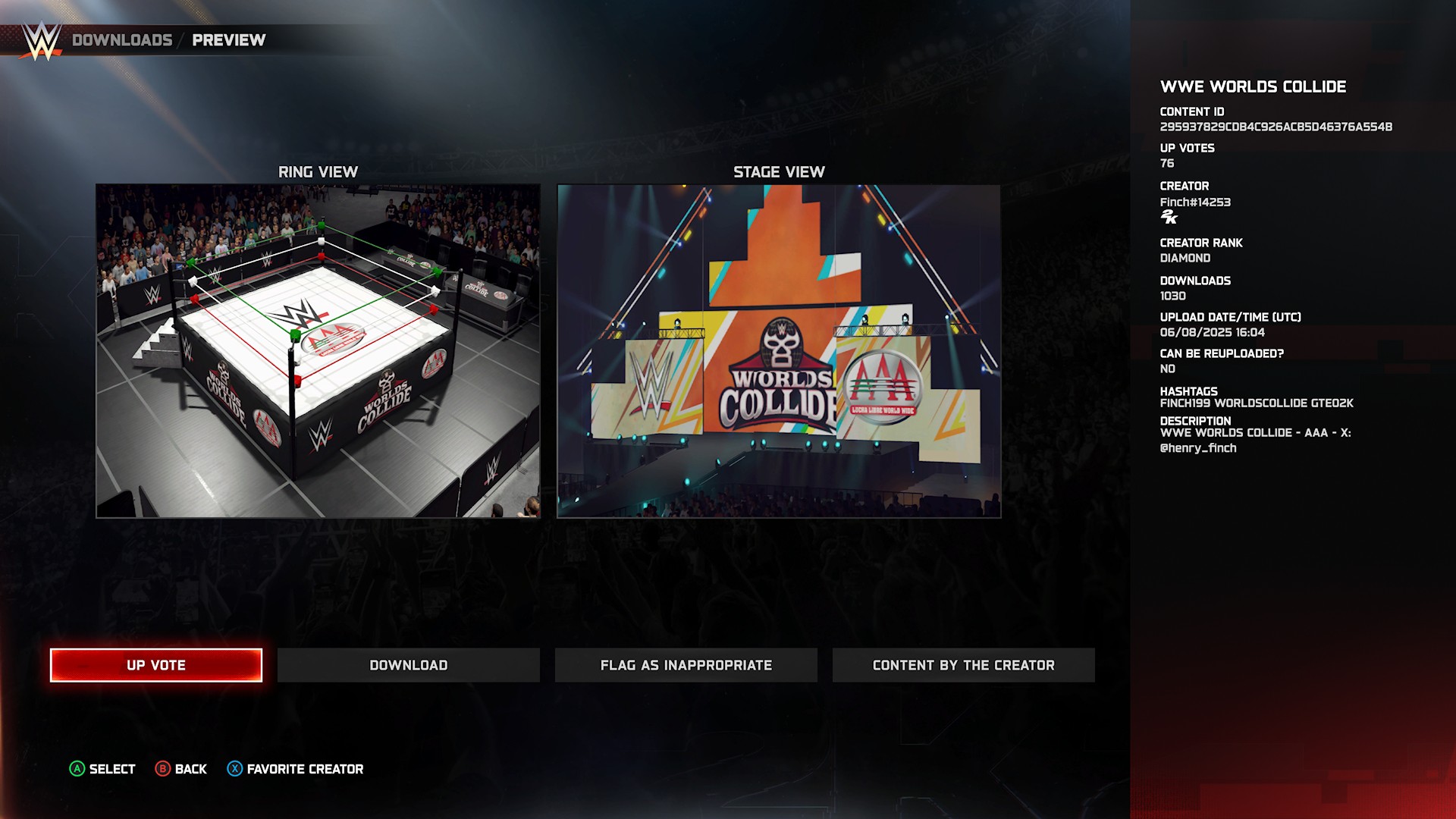 WWE 2K25 community creations