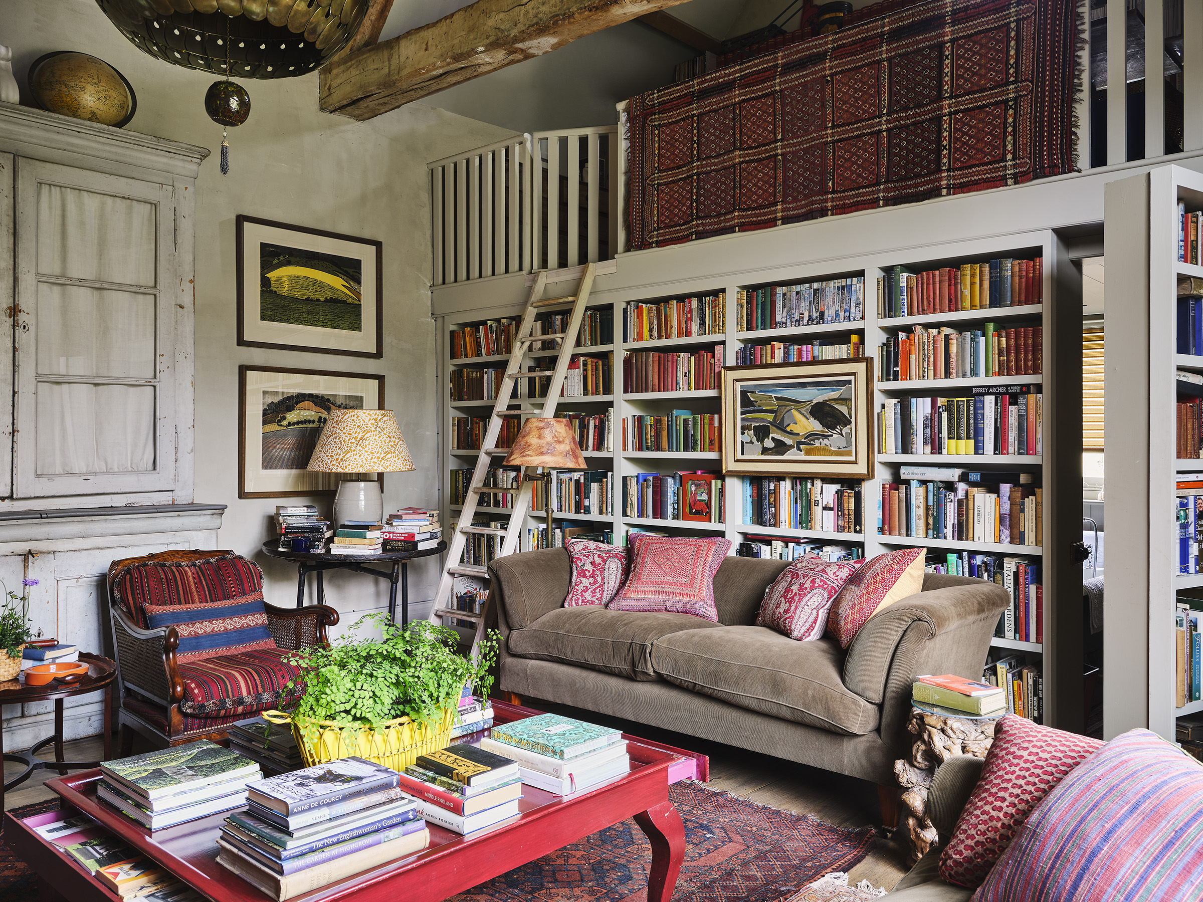 Library room by Emma Burns, Sibyl Colefax & John Fowler