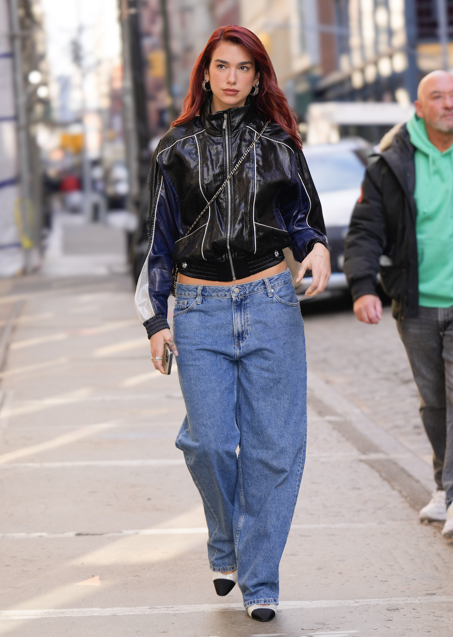 Dua Lipa is seen on November 29, 2023 in New York City