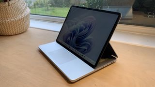 Surface Laptop Studio 2, one of the best laptops for writing, on a desk