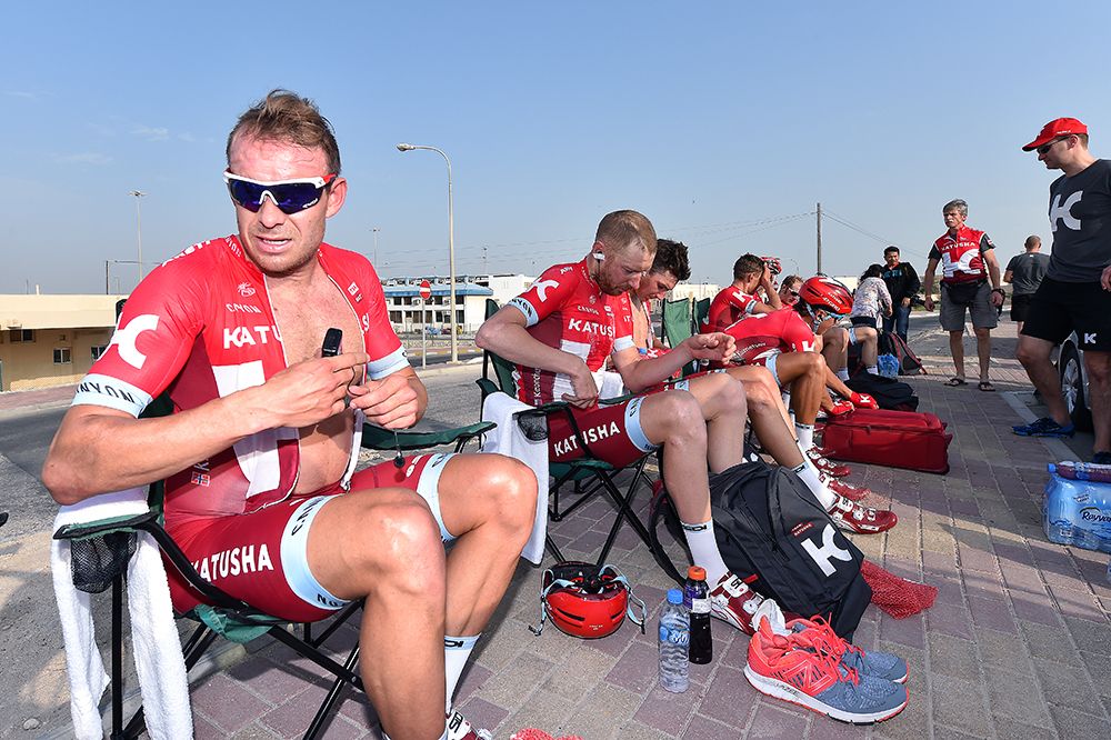 Alexander Kristoff had support in the finish but faded before the line