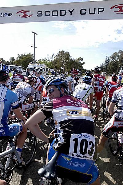Matthew Meisel-Dennis (Brumby's Bakery-Canberra) is the lantern rouge of the tour some two hours down on the GC.