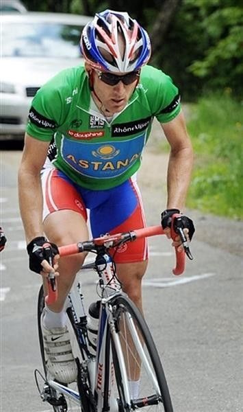 Levi Leipheimer struggled on the climb, losing more than a minute to Valverde.