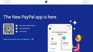 Website screenshot for Paypal