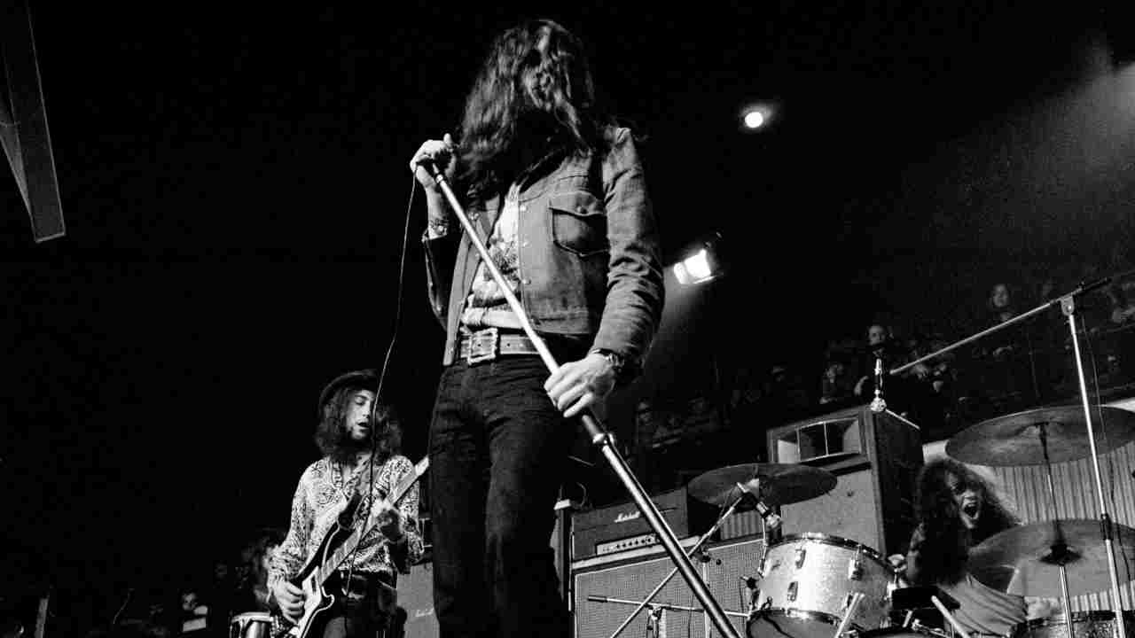 Deep Purple performing onstage in the early 1970s