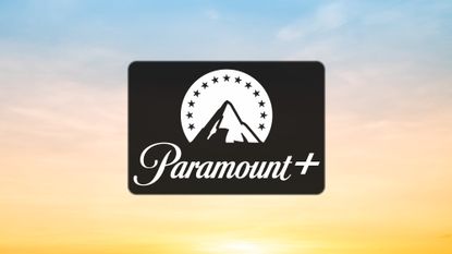 Paramount+ logo on a sunset background