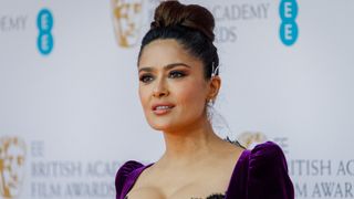 Salma Hayek mother of the bride hairstyle