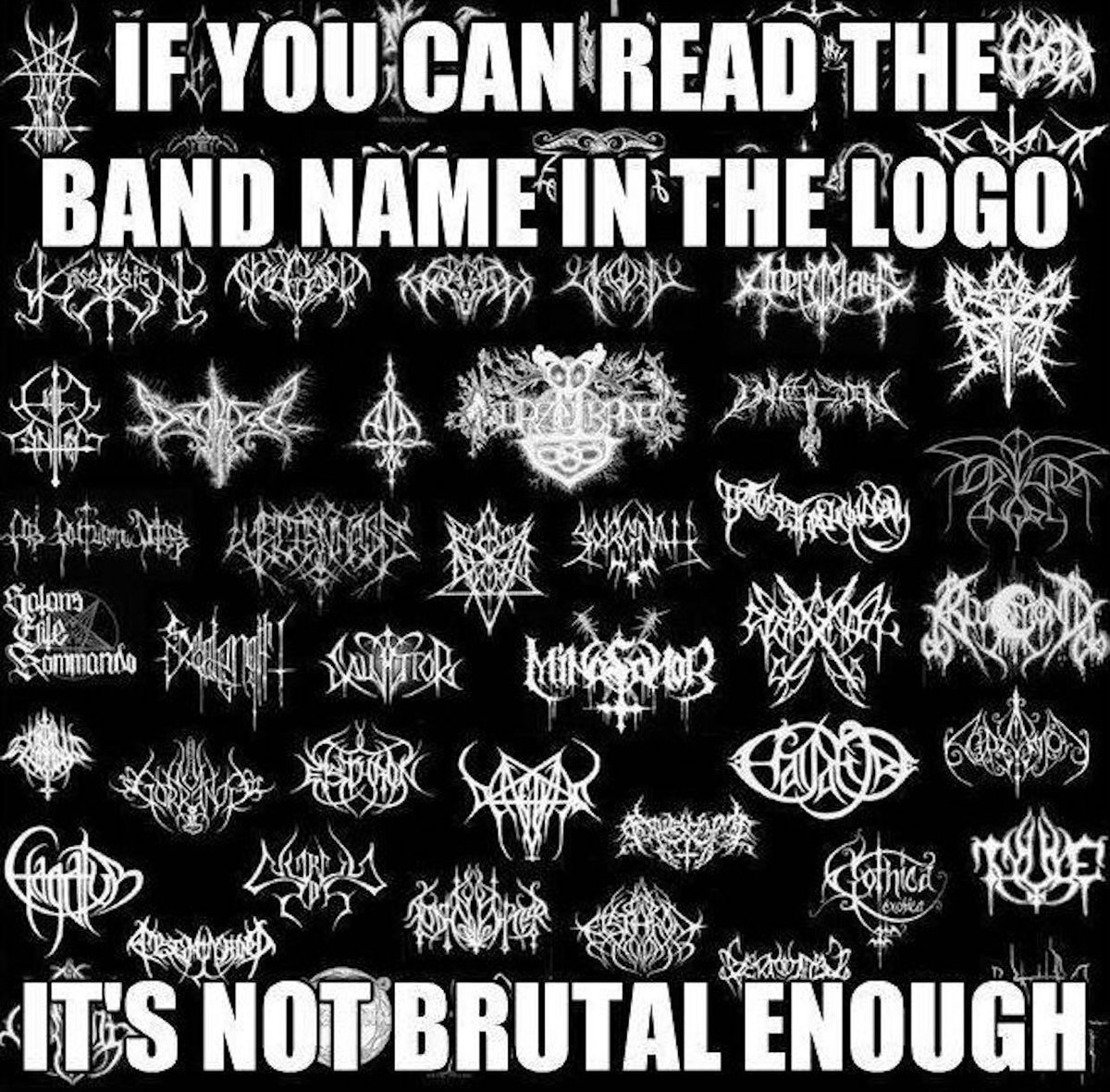 The 10 Most Malevolent Black Metal Logo Memes Louder