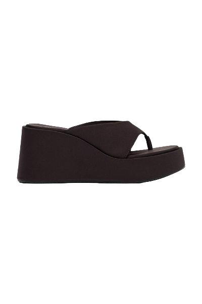 ZARA, Satin Finish Platform Sandals