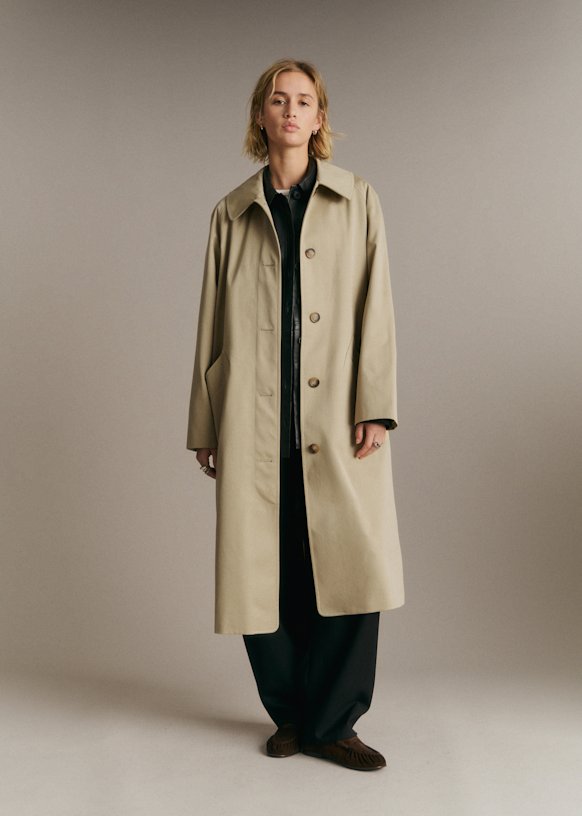 Clyde Coat - Light Beige - Organic Cotton - S&amp;eacute;zane