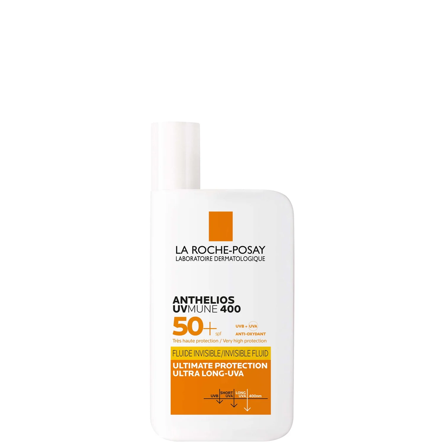 La Roche-Posay Anthelios Uvmune 400 Invisible Fluid Non-Perfumed Suncream Spf50+ 50ml