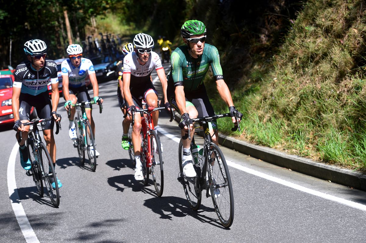 Pierre Rolland (Europcar) leads the successful breakaway