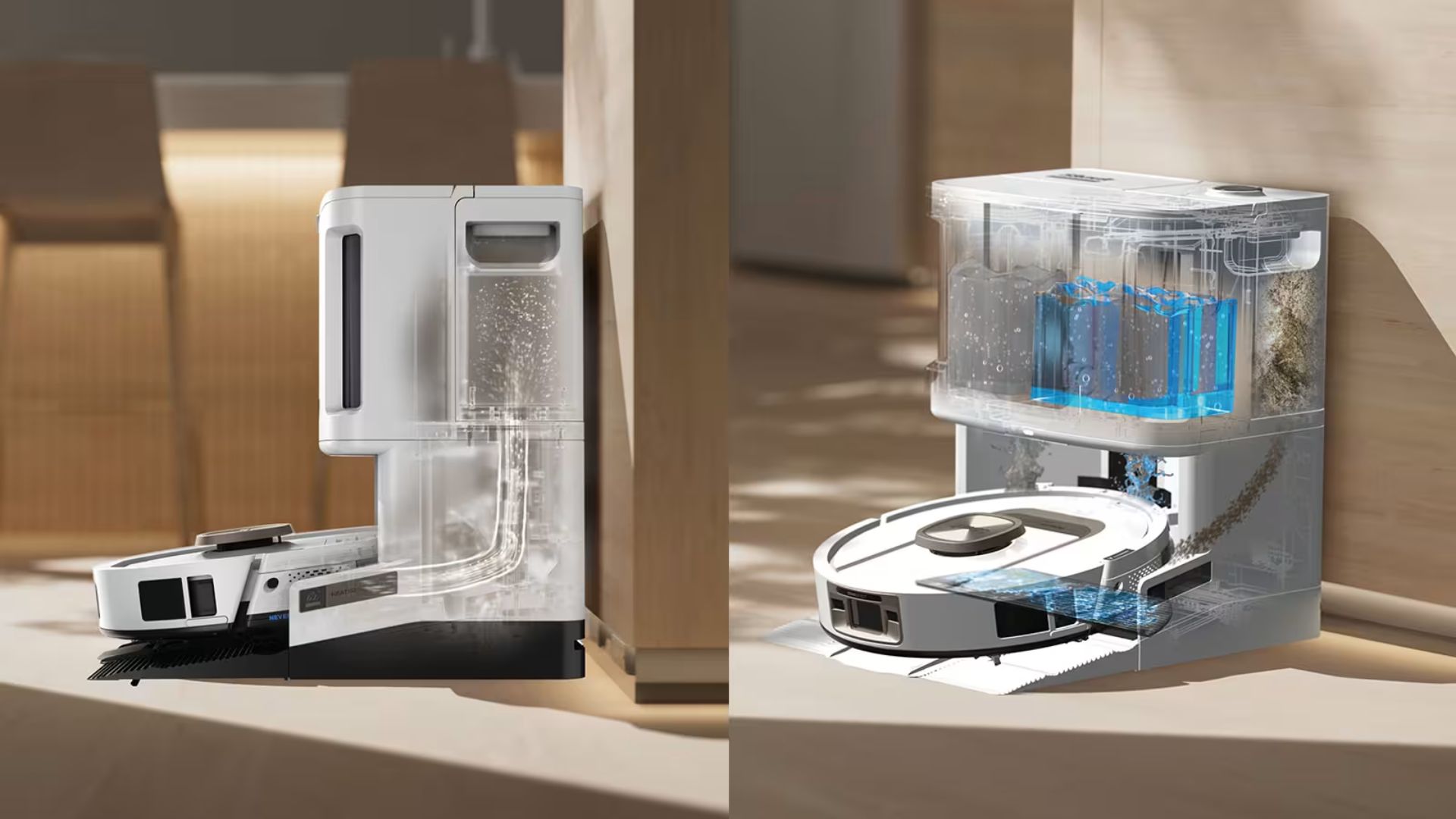 The Shark PowerDetect UV Reveal 2-in-1 Robot Vacuum &amp;amp; Mop water tank