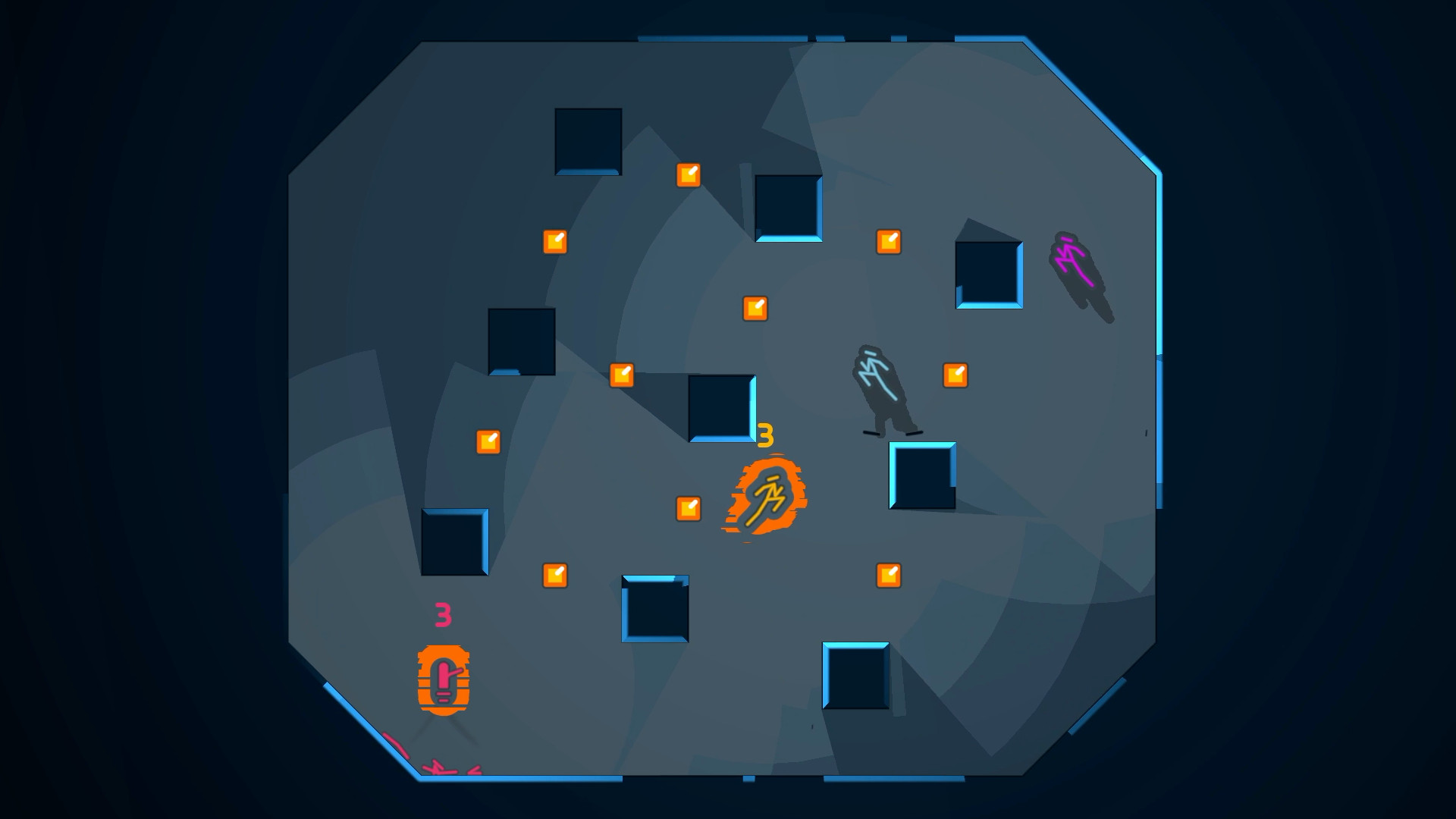 A multiplayer skirmish in N Plus Infinity Times Two