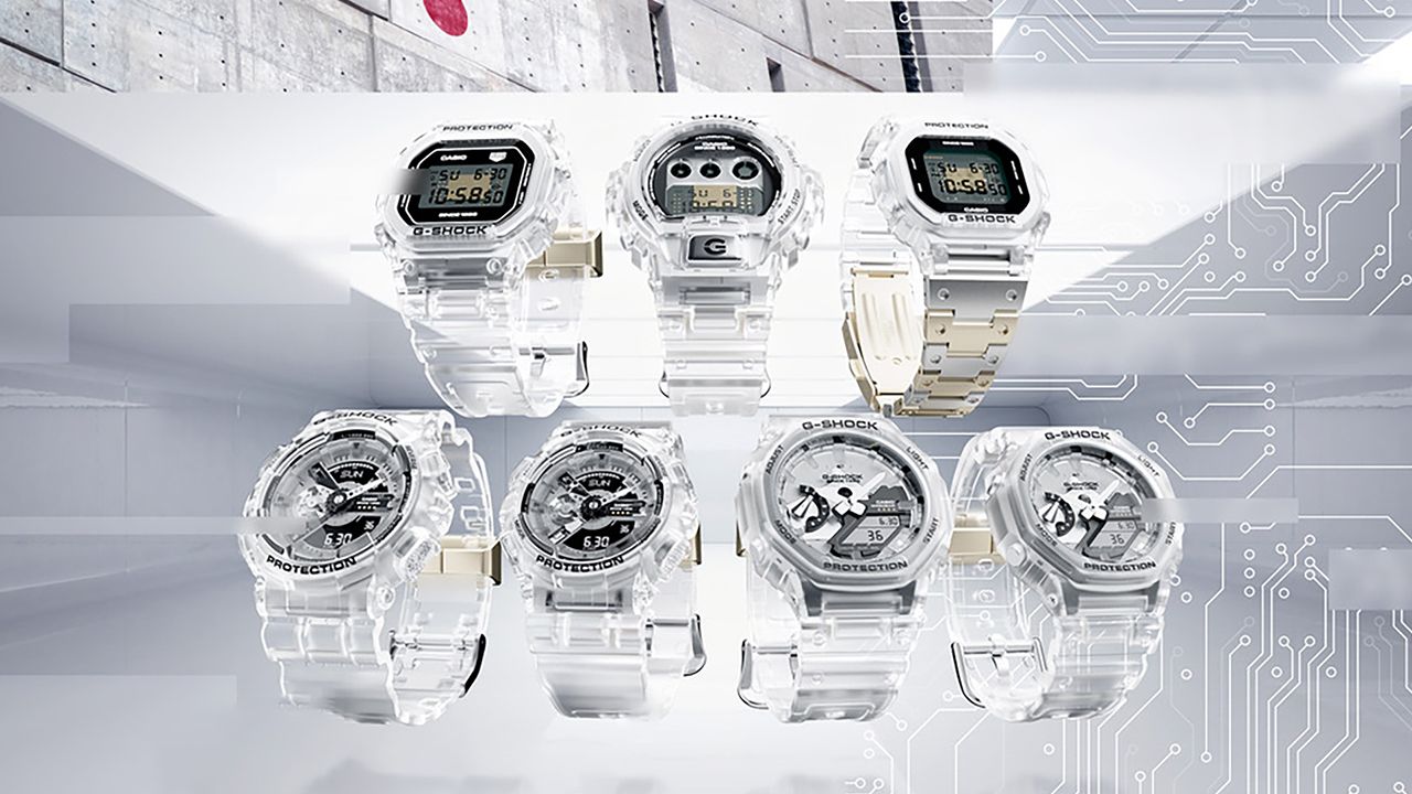 Casio G-Shock Clear Remix watch range