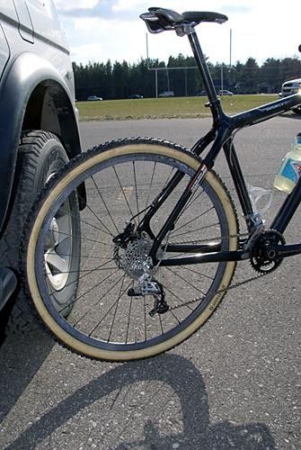 &hellip; and the rear of his machine.