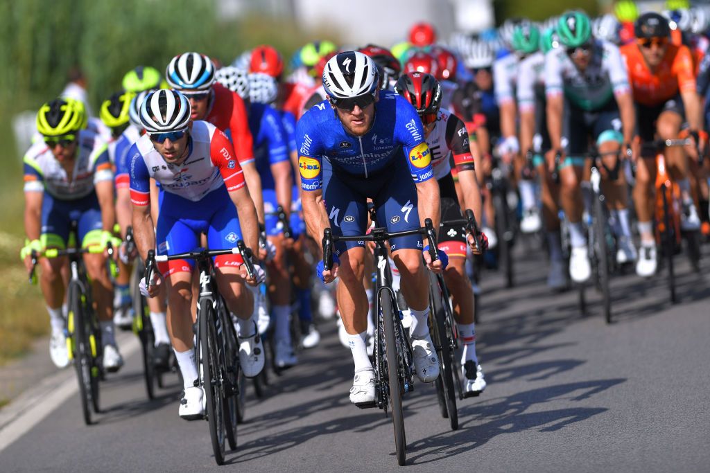 TAVIRA PORTUGAL MAY 07 Shane Archbold of New Zealand and Team Deceuninck QuickStep during the 47th Volta Ao Algarve 2021 Stage 3 a 2031km stage from Faro to Tavira VoltAlgarve VAlgarve2021 on May 07 2021 in Tavira Portugal Photo by Luc ClaessenGetty Images
