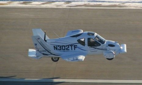 Terrafugia&amp;#039;s Transition vehicle lands after its first flight in 2009: The first few Transition &amp;quot;roadable aircraft&amp;quot; could be available as soon as 2012.