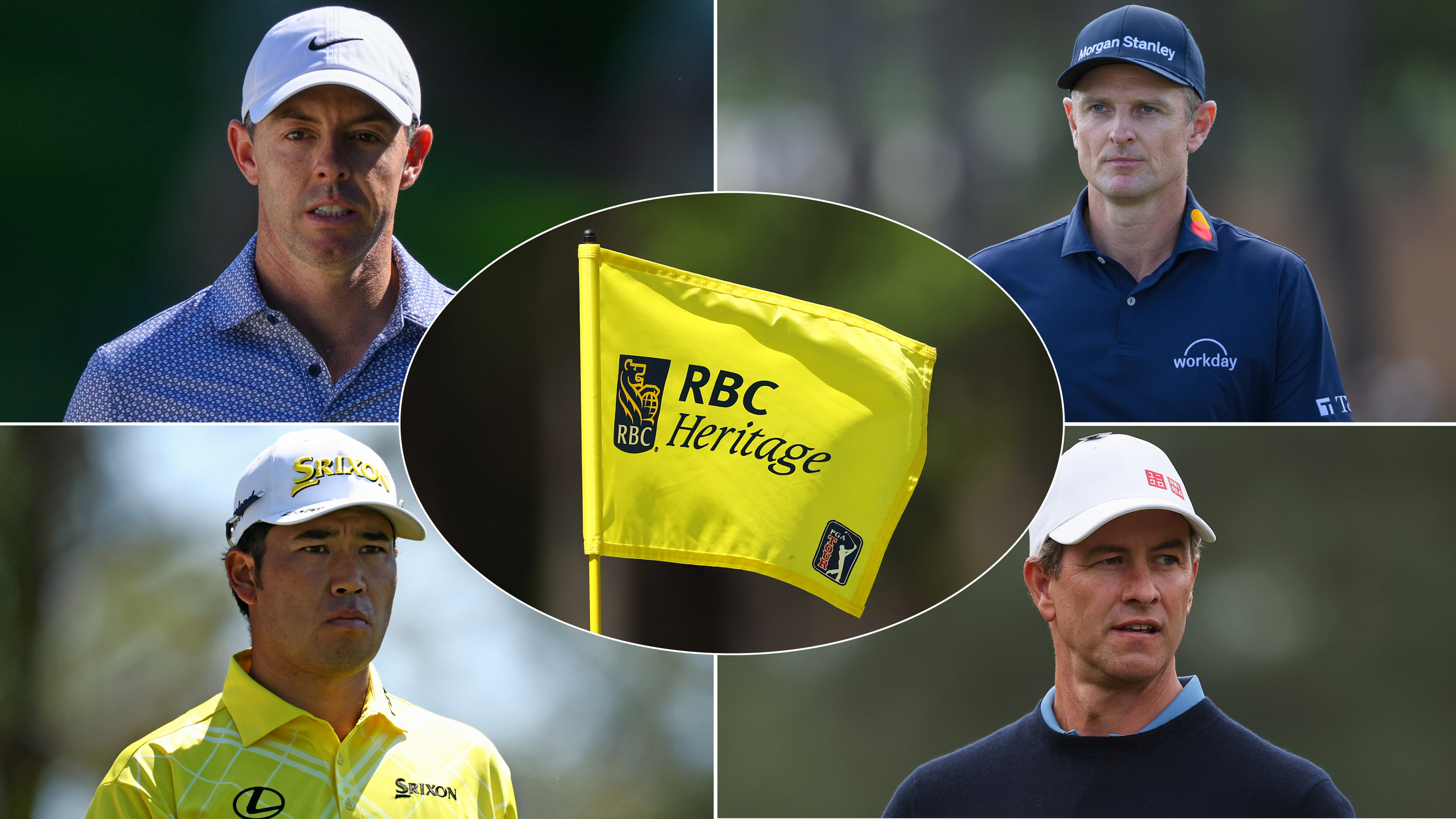 Rory McIlroy, Justin Rose, Hideki Matsuyama and Adam Scott    