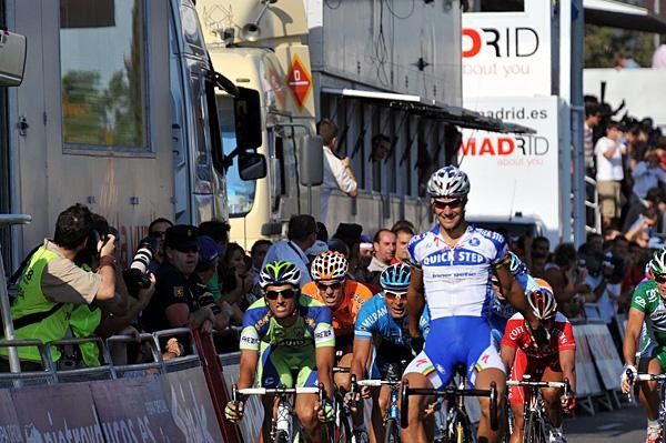 Tom Boonen (Quick Step) satisfied with his win in stage three of the Vuelta a Espa&ntilde;a.