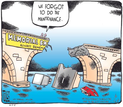 Editorial cartoon U.S. Infrastructure