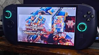 SteamOS homepage on Lenovo Legion Go S