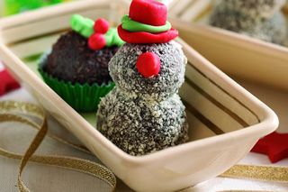 Snowman truffles