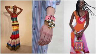 bangle winter jewelry trend at Rosie Assoulin, Chanel, Etro