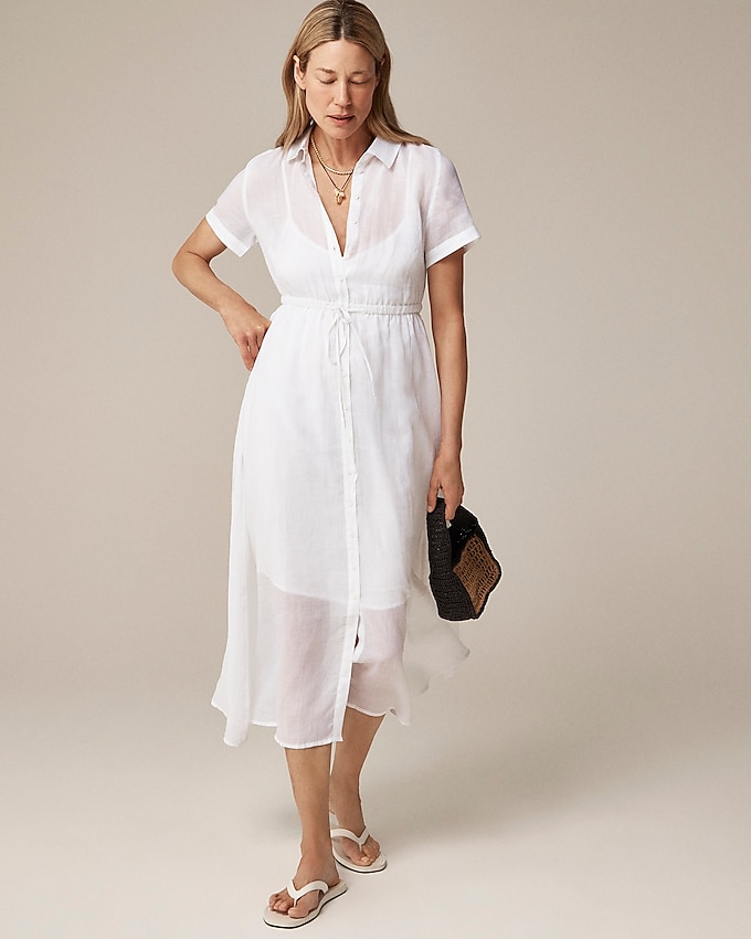 Cerise Shirtdress in Ramie
