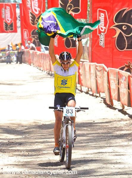 Sherman Paiva (Brazil) wins gold in the U23 cross country.