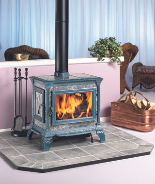 Traditional woodburning stove
