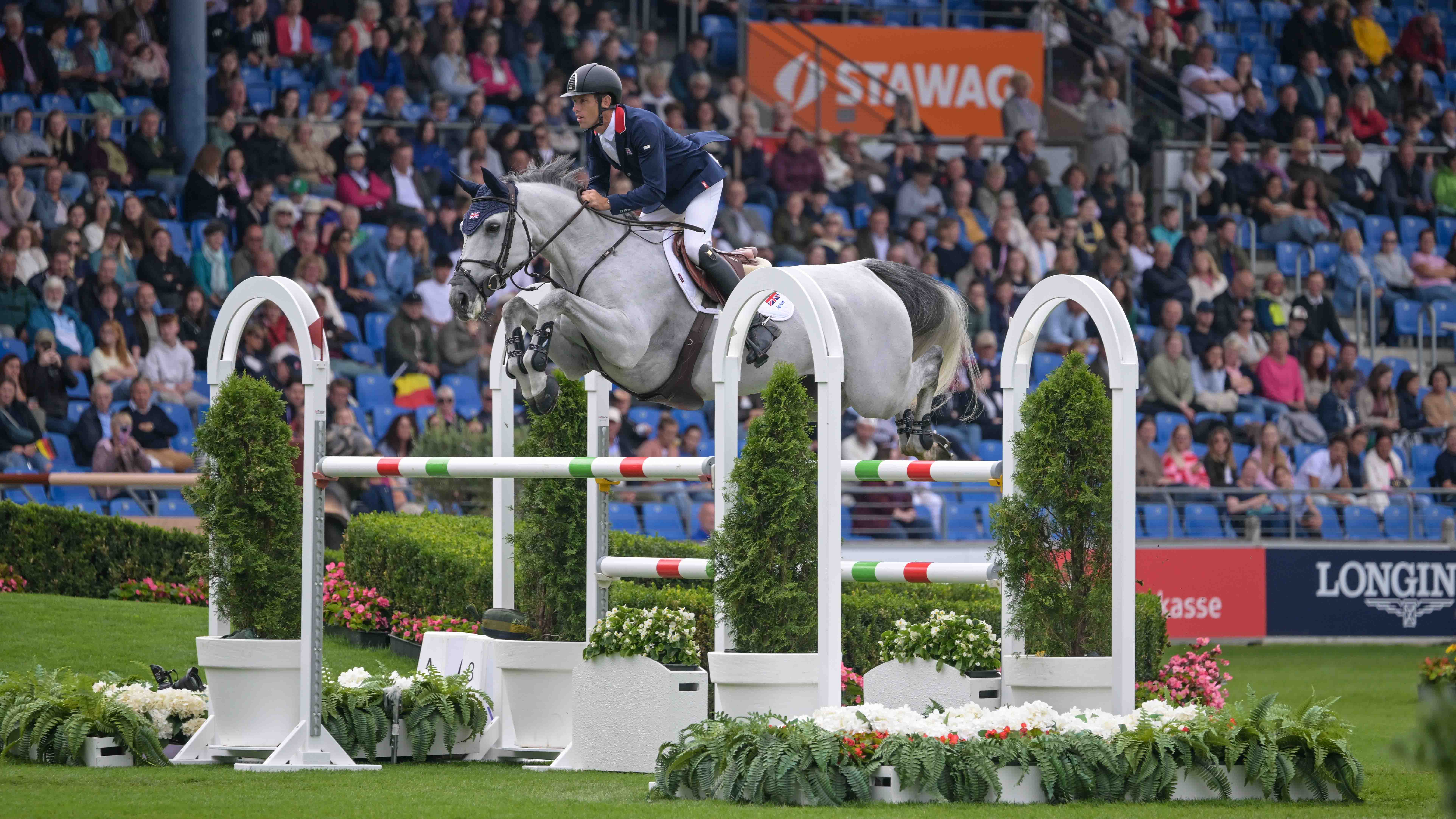 Pictured Scott Brash and Hello Manage at the 2026 showjumping World Championships in Aachen. 