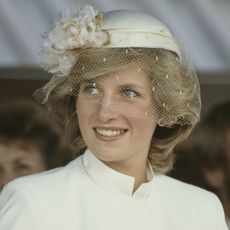 diana, princess of wales 1961 1997 at a welcome ceremony in tauranga, new zealand, 31st march 1983 she is wearing a hat by john boyd photo by tim graham photo library via getty images