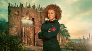 Mel B posing in her Celebrity Bear Hunt fleece