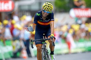 Alejandro Valverde moved into third place overall during stage 17.