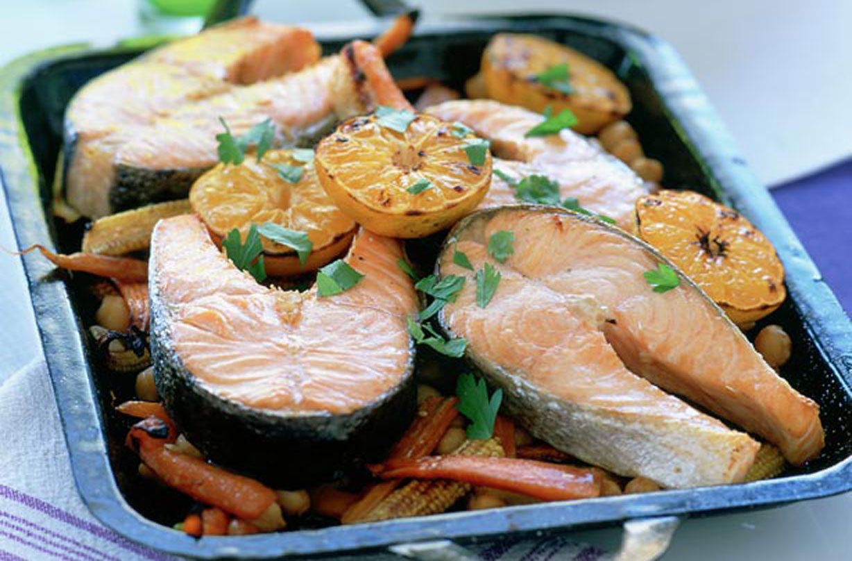 Baked citrus salmon