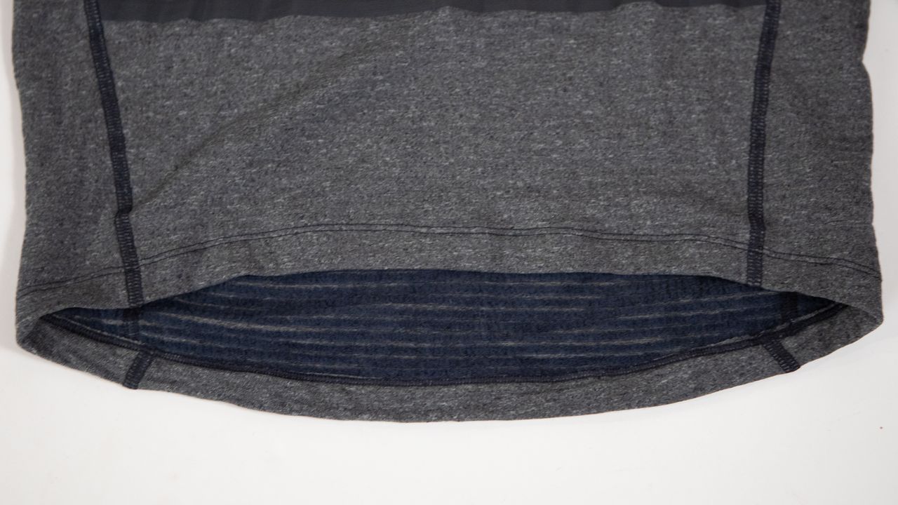 PAS Normal Studios Thermal Long Sleeve Windproof Base Layer detail of drop tail